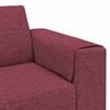 vidaXL Living Room Couch Wine Red 250 x 77 x 76 cm Polyester