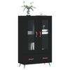 vidaXL Highboard Black 69.5x31x115 cm Engineered Wood