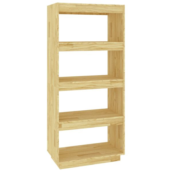 vidaXL Book Cabinet/Room Divider 60x35x135 cm Solid Pinewood