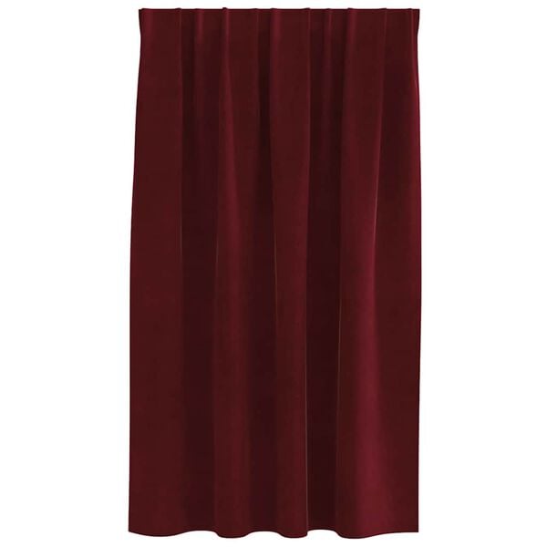 vidaXL Blackout Curtains 2 pcs Wine Red 140 x 140 cm Velvet