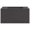 vidaXL Fire Bowl Black 60 x 60 x 30 cm Weathering Steel