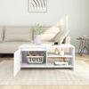 vidaXL Coffee Table White 102x50x45 cm Engineered Wood
