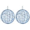 vidaXL Christmas Finial Light 2 pcs 1900 LEDs Blue &Oslash; 60 x 63 cm