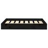 vidaXL Dog Bed Black 71.5x54x9 cm Solid Wood Pine