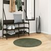 vidaXL Rug HUARTE Short Pile Soft and Washable Forest Green &Oslash; 80 cm