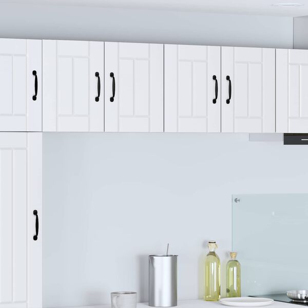 vidaXL Kitchen Cabinet 2 pcs White 60 x 31 x 40 cm Engineered Wood