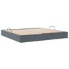 vidaXL Storage Bed with Mattress Dark Grey 200 x 200 cm Velvet