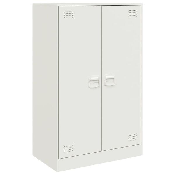 vidaXL Sideboard White 67x39x107 cm Steel