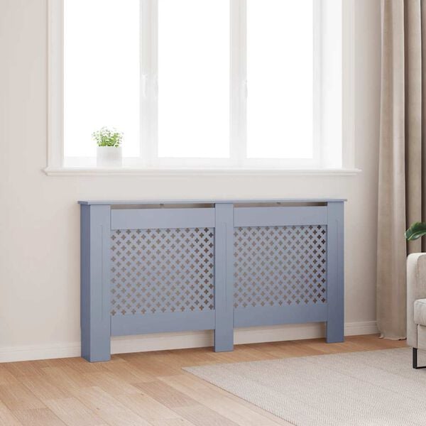 vidaXL Radiator Cover Anthracite 152x19x81.5 cm MDF