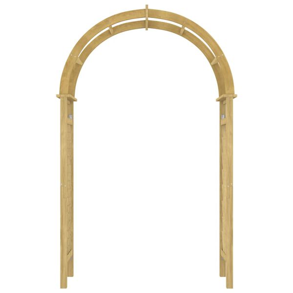 vidaXL Arch with Trellis 141x97x243 cm Impregnated Solid Wood Pine