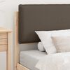 vidaXL Bed Frame with Upholstered Headboard Taupe 90 x 200 cm