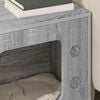 vidaXL Cat House Grey Sonoma 51 x 30 x 52 cm Engineered Wood