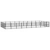 vidaXL Outdoor Dog Kennel Steel 33.87 m&sup2;