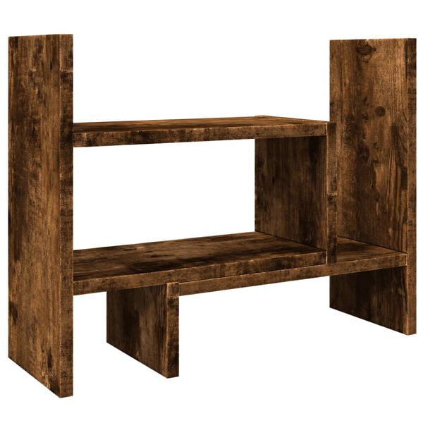 vidaXL Desk Organiser Smoked Oak 38.5x17x39 cm Engineered wood