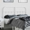 vidaXL Metal Headboard White 120 cm