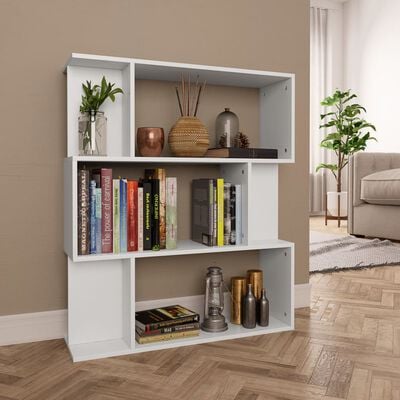 vidaXL Book Cabinet/Room Divider White 80x24x96 cm Chipboard