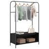 vidaXL Clothes Rack Black 100 x 44 x 160 cm Engineered Wood