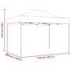 vidaXL Party Tent Folding Anthracite 280 x410 x 315 cm Oxford Fabric