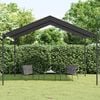 vidaXL Canopy Tent Anthracite 4x4 m Steel and Fabric