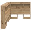 vidaXL Storage Headboard with Shelf Artisan Oak 100 cm Engineered Wood