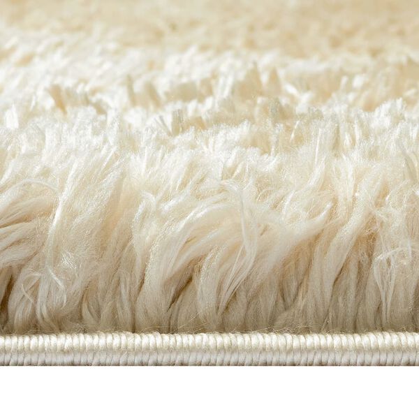 vidaXL High Pile Shaggy Rug Beige 160x230 cm 50 mm