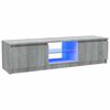 vidaXL TV Cabinet with LED Lights Grey Sonoma 120x30x36 cm