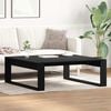 vidaXL Coffee Table Black Oak 100 x 100 x 35 cm Engineered Wood