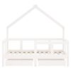 vidaXL Kids Bed Frame with Drawers White 70x140 cm Solid Wood Pine