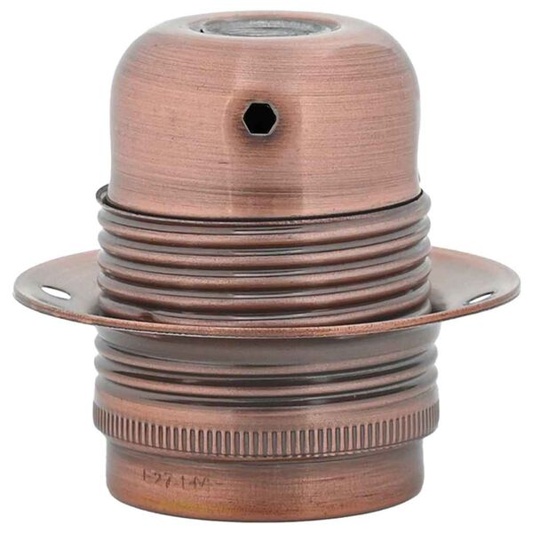 vidaXL Lamp Holders 2 pcs Red Bronze E27