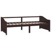 vidaXL 3-Seater Day Bed without Mattress Dark Brown 90x200cm