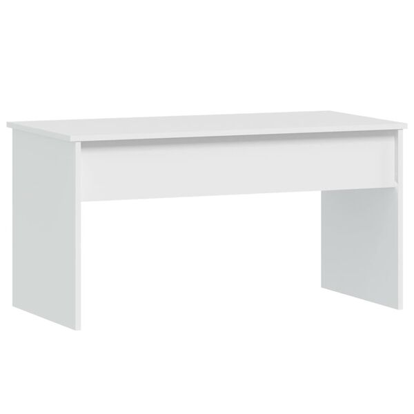 vidaXL Coffee Table White 102x50.5x52.5 cm Engineered Wood