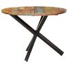 vidaXL Dining Table Round 100x100x75 cm Solid Reclaimed Wood