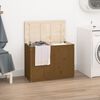 vidaXL Laundry Box Honey Brown 88.5x44x66 cm Solid Wood Pine