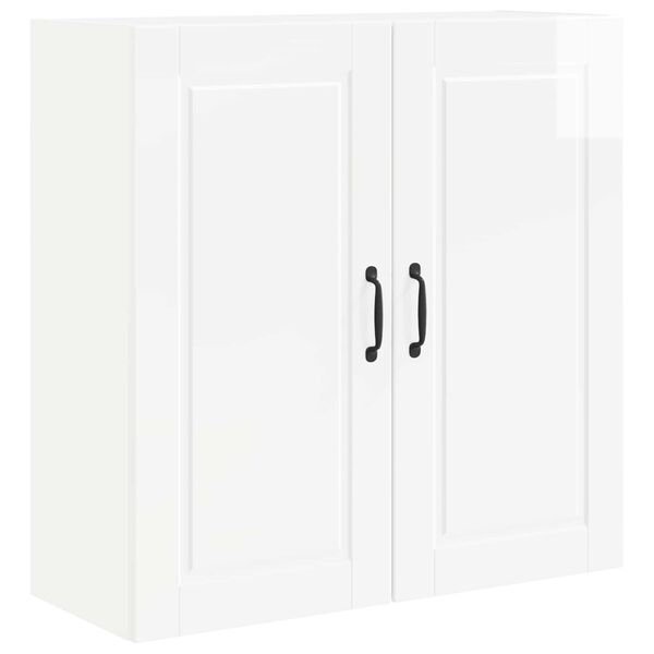 vidaXL Kitchen Cabinet with Shelf High Gloss White 80 x 31 x 80 cm