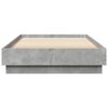 vidaXL Bed Frame without Mattress Concrete Grey 90x200 cm