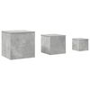 vidaXL Side Tables 3 pcs Concrete Grey Engineered Wood