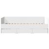 vidaXL Daybed with Drawers without Mattress White 100x200 cm