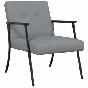 vidaXL Armchair Light Grey 59 x 75 x 78 cm Fabric