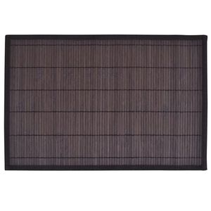 vidaXL Placemat | Dark brown | Bamboo surface, gauze backing | 30 x 45 cm