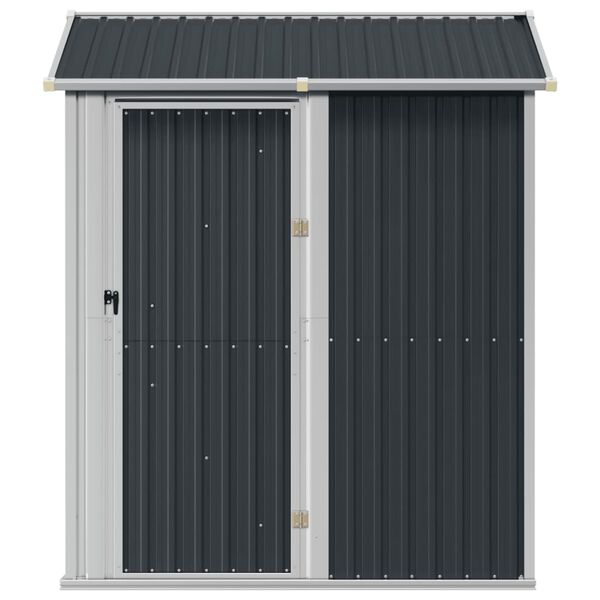 vidaXL Garden Shed Anthracite 192x152.5x237 cm Galvanised Steel