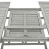 vidaXL Garden Table Grey 200x100x75 cm Solid Acacia Wood