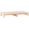vidaXL Pull-out Day Bed without Mattress 2x(90x190) cm Solid Wood Pine