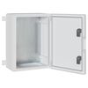 vidaXL Control Cabinet Grey 30 x 19.5 x 40 cm ABS Plastic