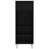 vidaXL Shoe Cabinet Black 40x36x105 cm Engineered Wood
