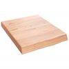 vidaXL Bathroom Countertop Light Brown 40x50x(2-6) cm Treated Solid Wood