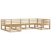 vidaXL Outdoor Sofa Set 6 pcs White 325 x 166.5 x 73 cm