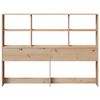 vidaXL Headboard with Storage 160 cm Solid Wood Pine