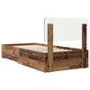 vidaXL Bed Frame with Headboard Old Wood 100 x 200 cm Engineered Wood