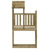 vidaXL Play Tower Brown 53 x 110.5 x 214 cm Solid Impregnated Wood