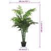 vidaXL Artificial Palm Tree 28 Leaves 120 cm Green